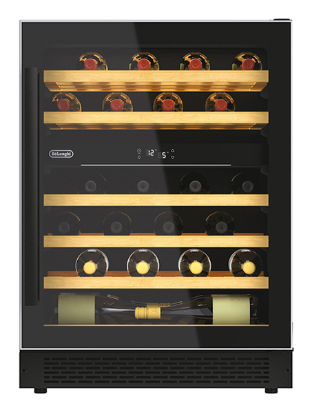 De’Longhi CA6DZ6G wine cooler Compressor wine cooler Undercounter Black 46 bottle(s)