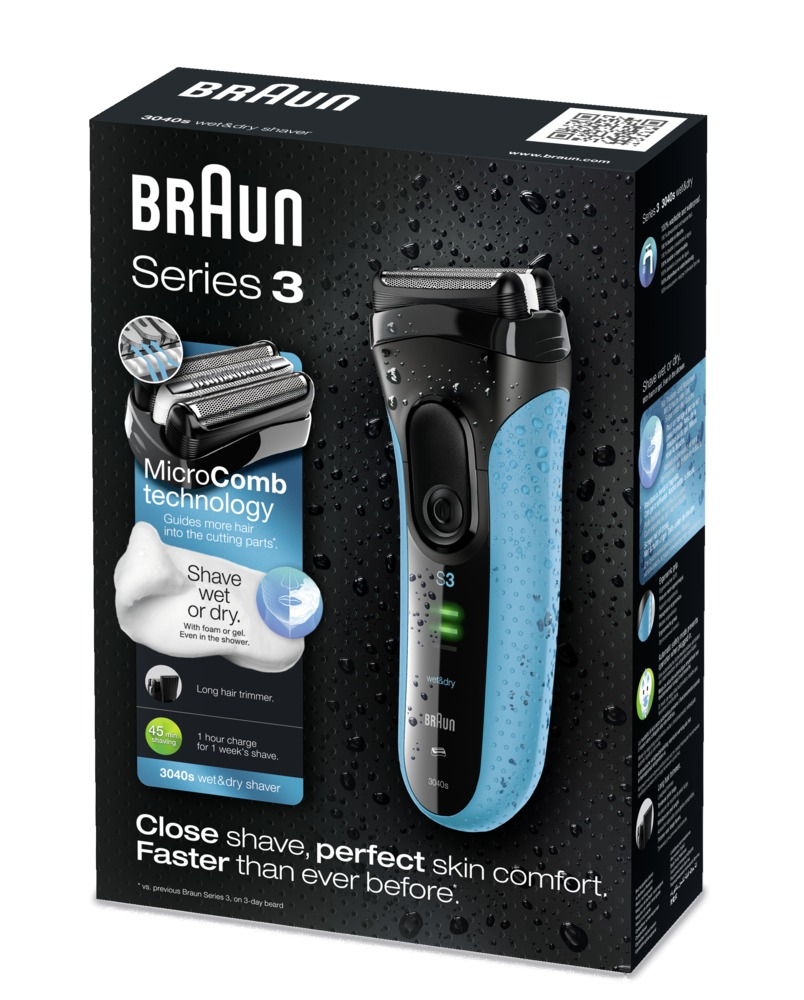 Braun 149323 men's shaver Foil shaver Trimmer Black, Blue – image 4