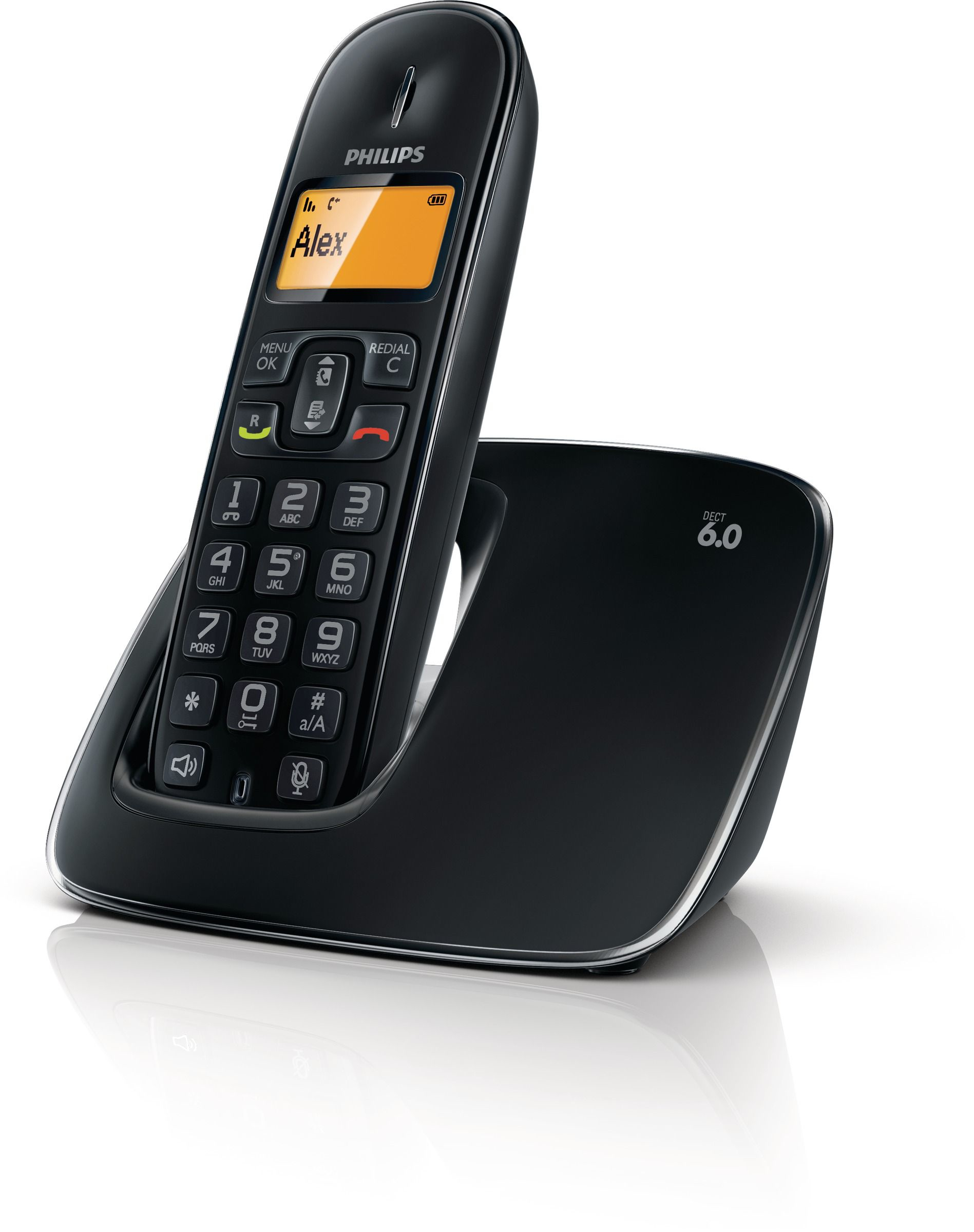 Philips BeNear CD1911B/77 telephone DECT telephone Caller ID Black