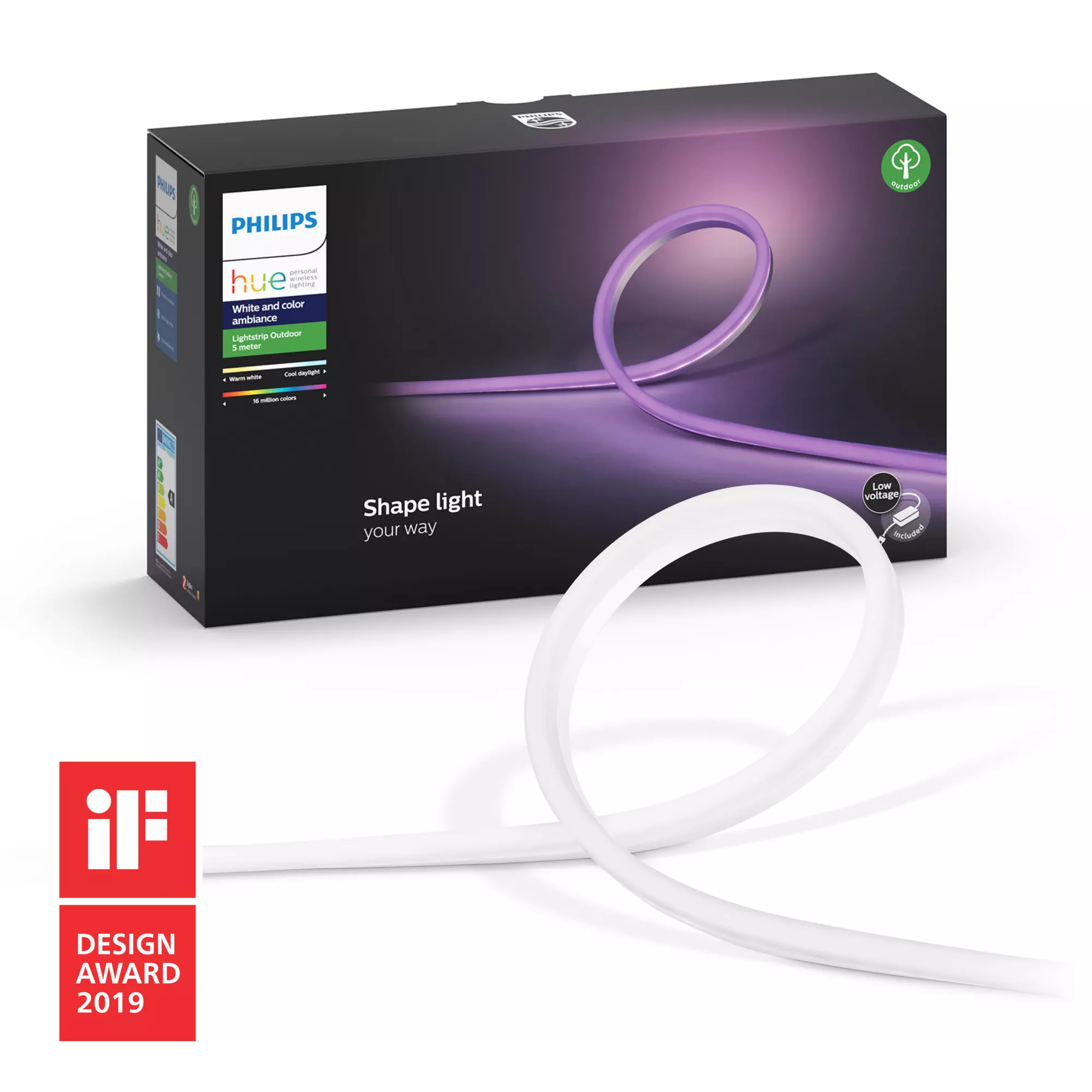 Philips by Signify Philips Hue White and colour ambience 8718696804674 smart lighting Universal strip light Bluetooth/Zigbee