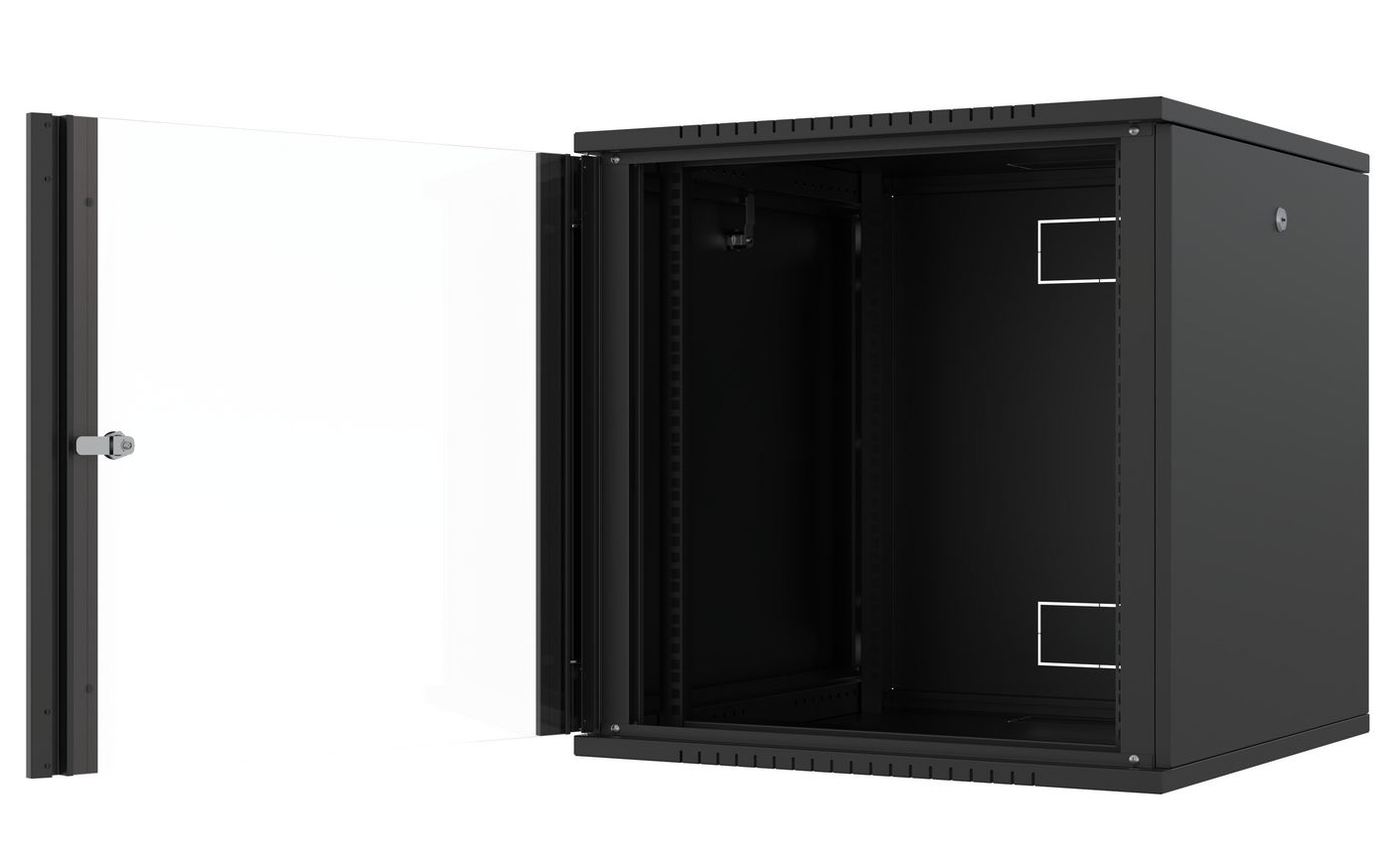 Lanview RWF12U66BL rack cabinet 12U Wall mounted rack Black – image 2