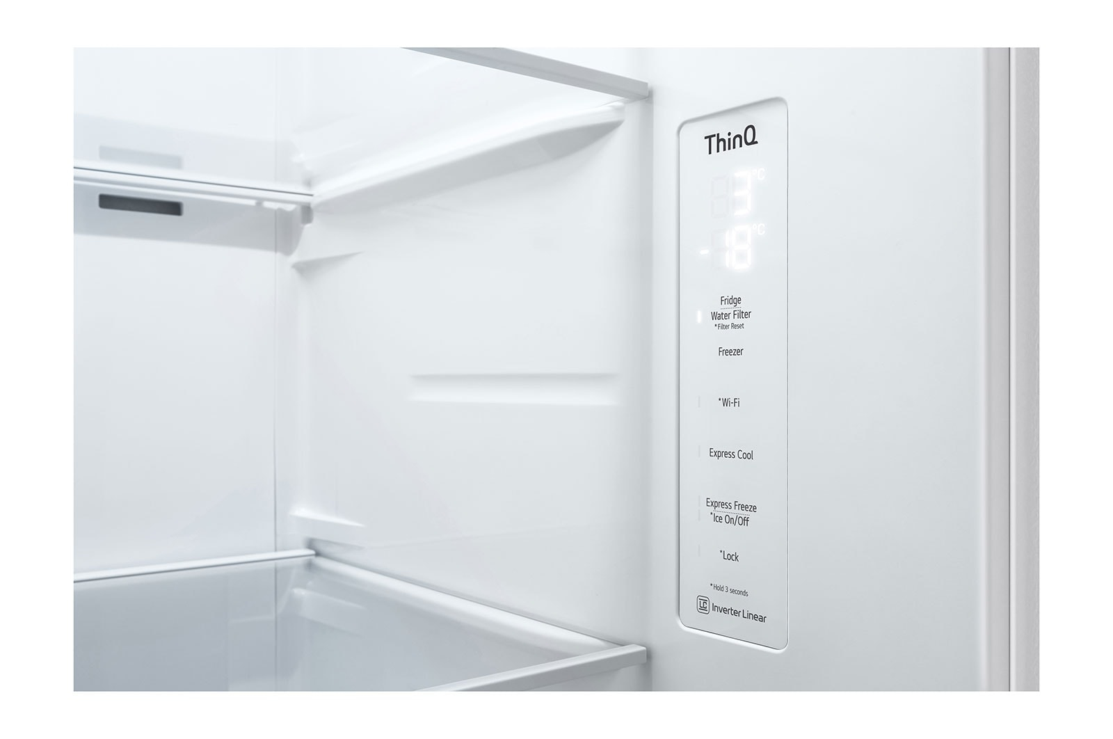 LG GSLV70SWTE side-by-side refrigerator Freestanding – image 5
