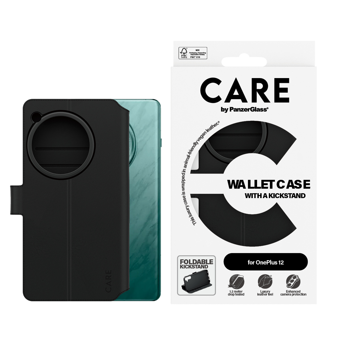 PanzerGlass CARE™ by PanzerGlass® Wallet Case w. Kickstand OnePlus 12 – image 2