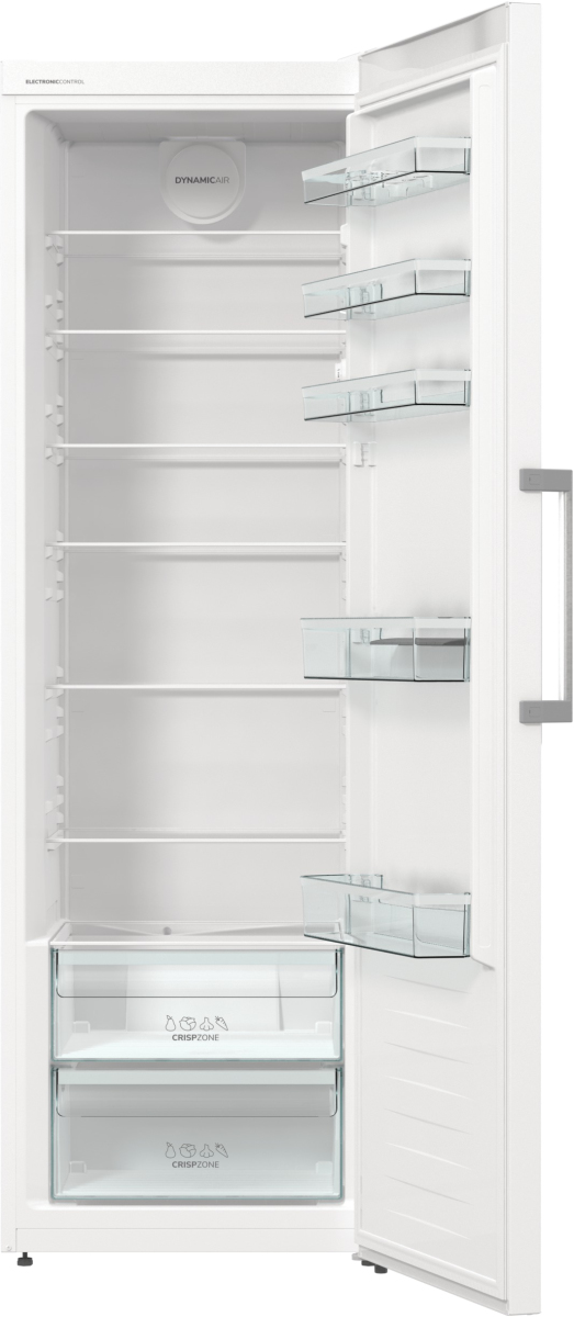 Gorenje Fristående kylskåp med stor kapacitet för daglig förvaring. Dynamic Air och fläktassisterad kylning säkerställer jämna temperaturer, medan två CrispZone – image 5