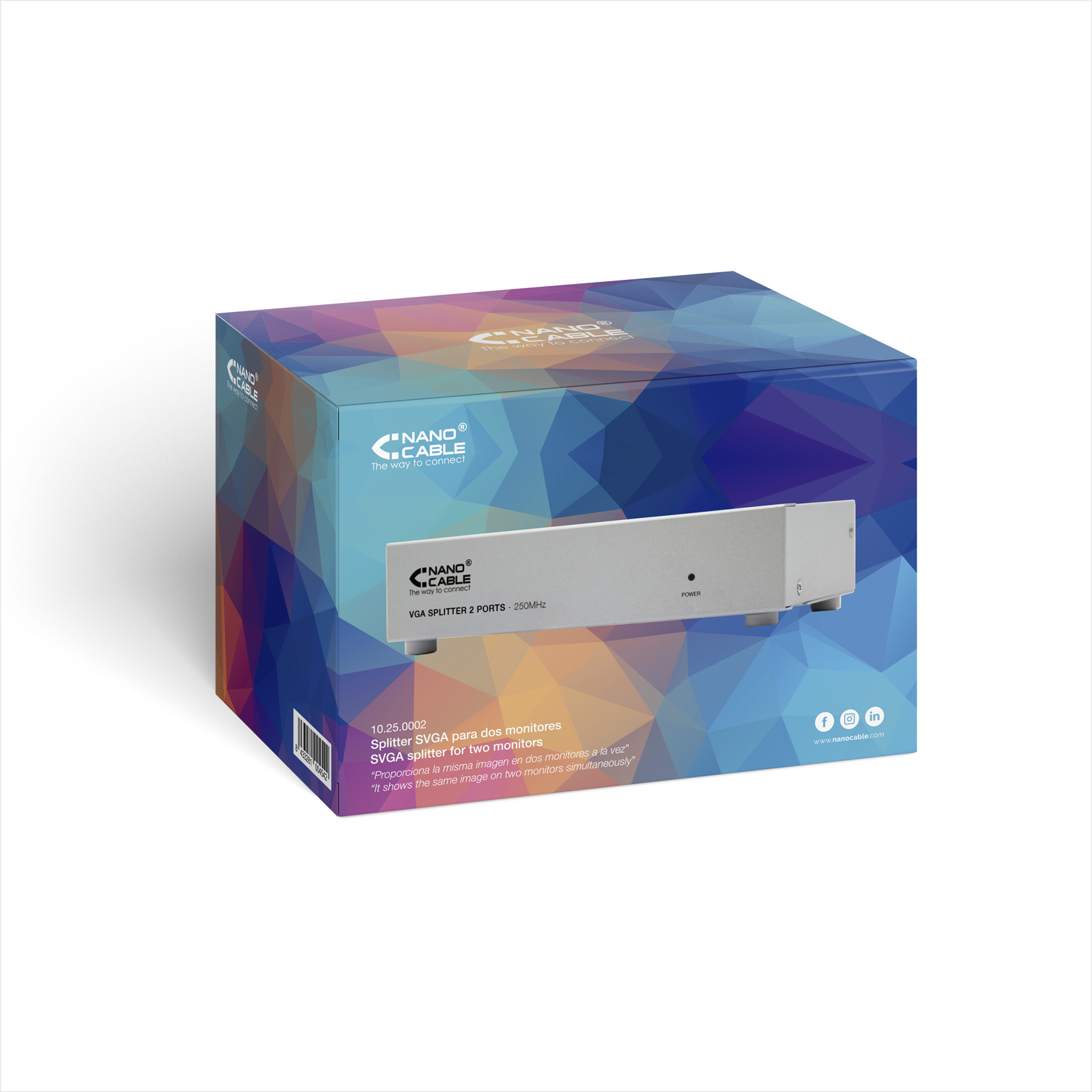 Nanocable 10.25.0002 video splitter VGA 2x VGA – image 6