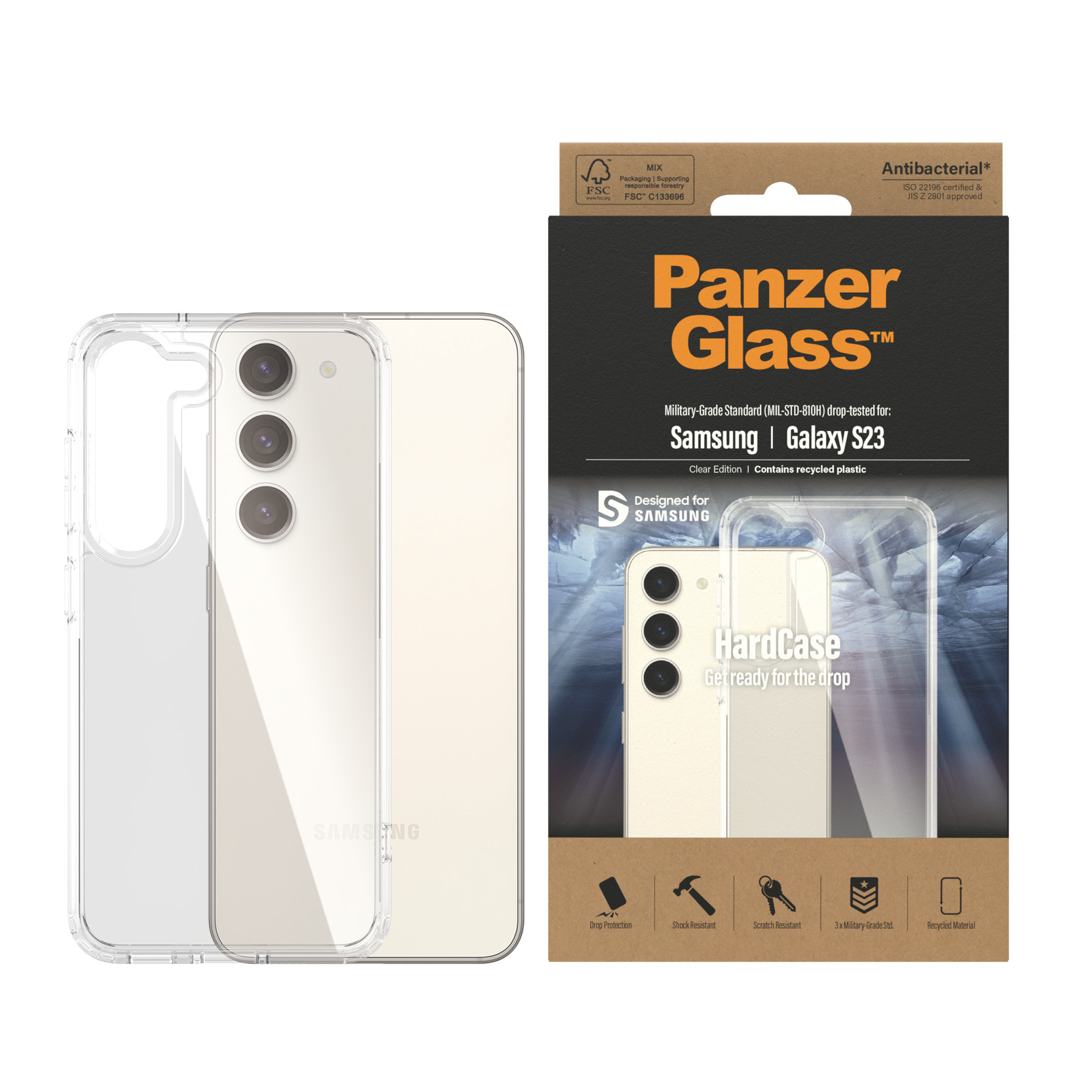 PanzerGlass® HardCase Transparent Samsung Galaxy S23 – image 2