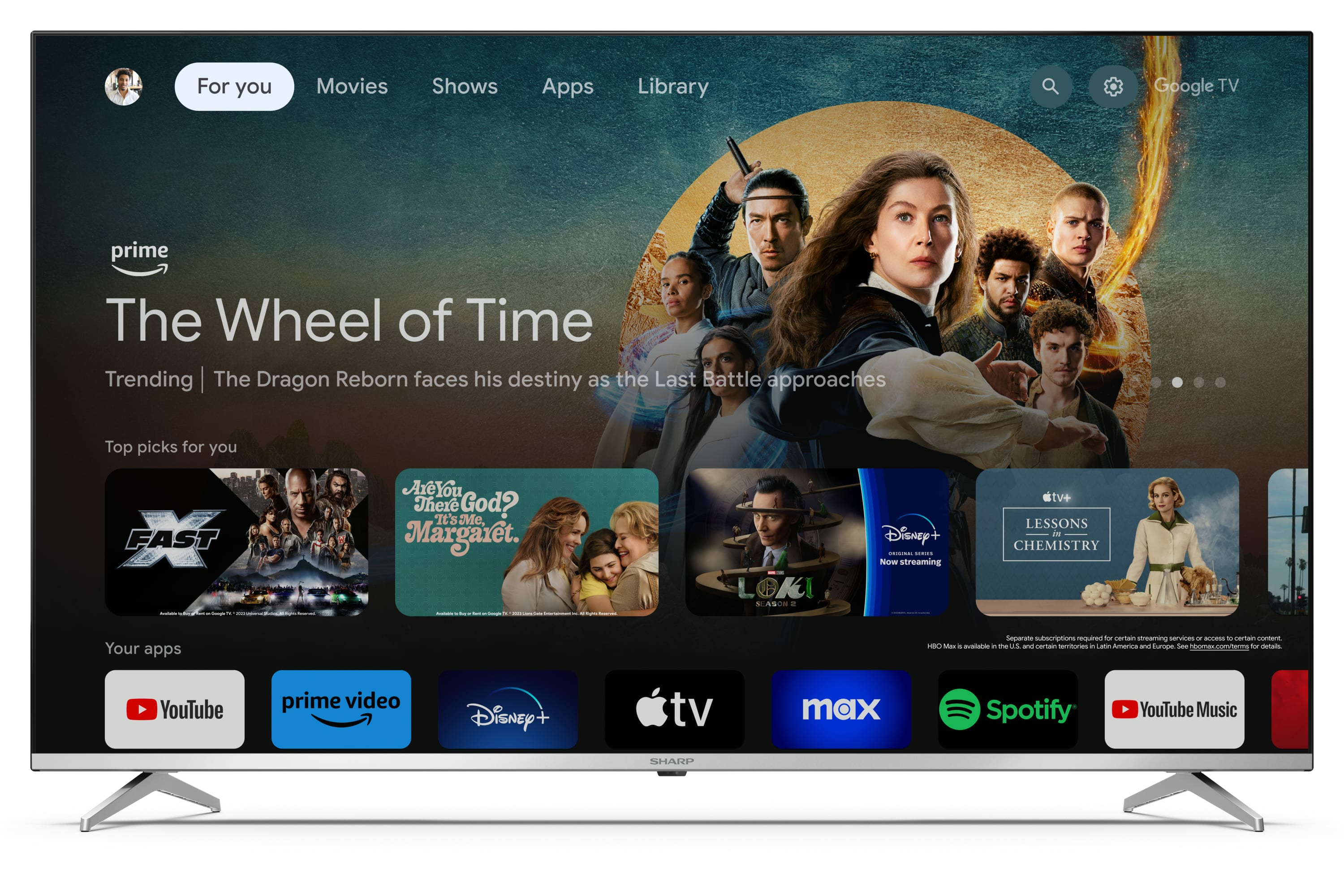 TV QLED SHARP 55GP6260E 139 cm 4K Ultra HD Smart TV — photo 2