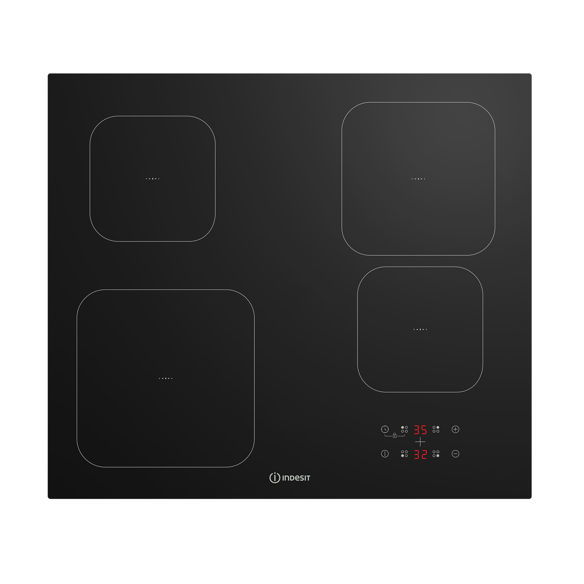 Indesit IS604QPB hob Black Built-in