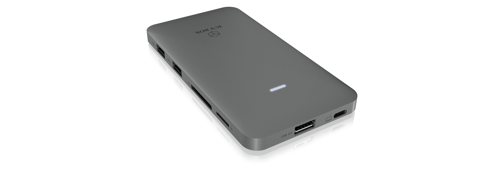 ICY BOX IB-DK2107M-C USB 3.2 Gen 2 (3.1 Gen 2) Type-C Anthracite
