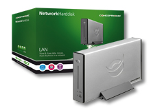 Conceptronic Grab’n’GO Network LAN Hard Drive 320GB external hard drive 7200 RPM 3.5″ Silver image 2