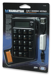 Manhattan 177399 keyboard Office USB Numeric Black – image 4