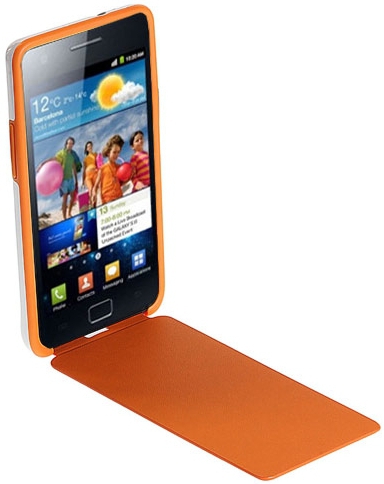 Samsung EF-C1A2WOEC mobile phone case Flip case Orange, White