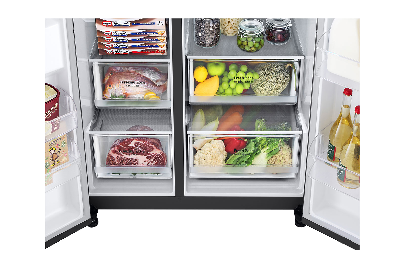 LG GSLV70MCTE side-by-side refrigerator Freestanding – image 6