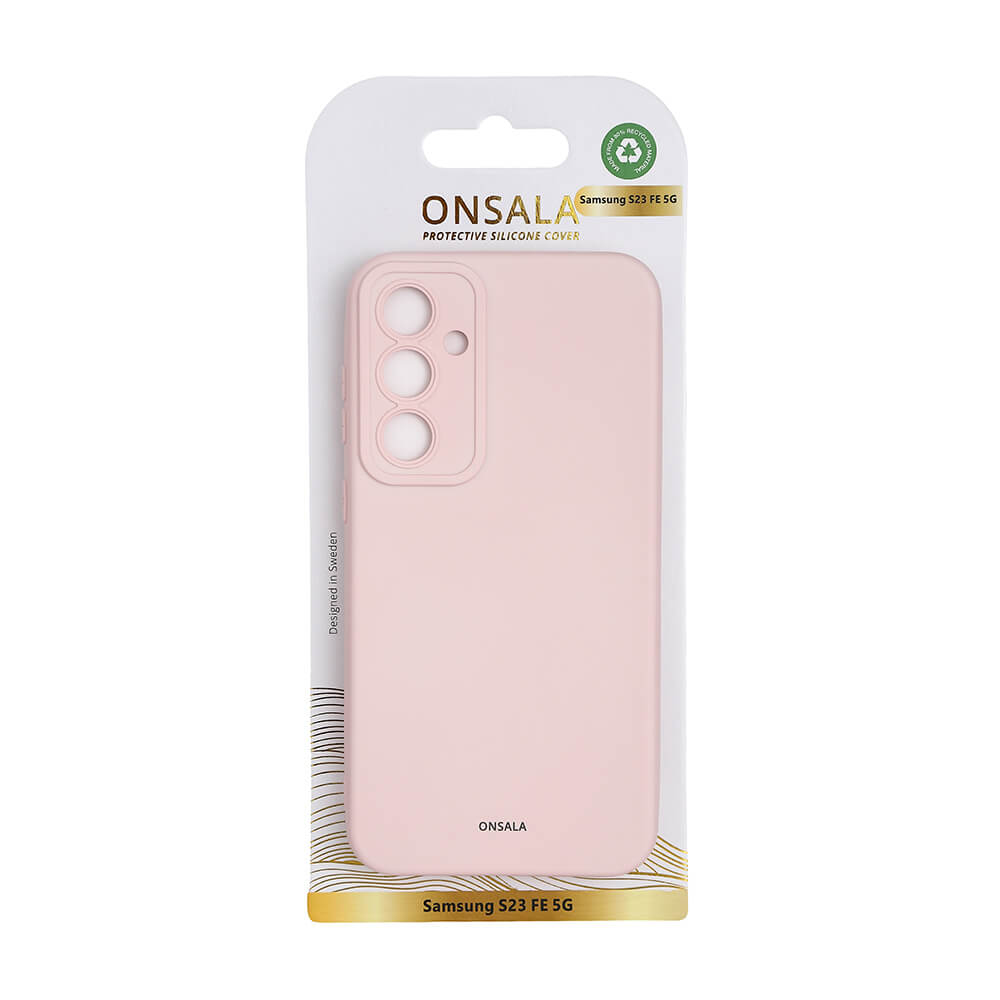 Onsala Phone Case with Silicone Feel Chalk Pink - Samsung S23 FE – image 2