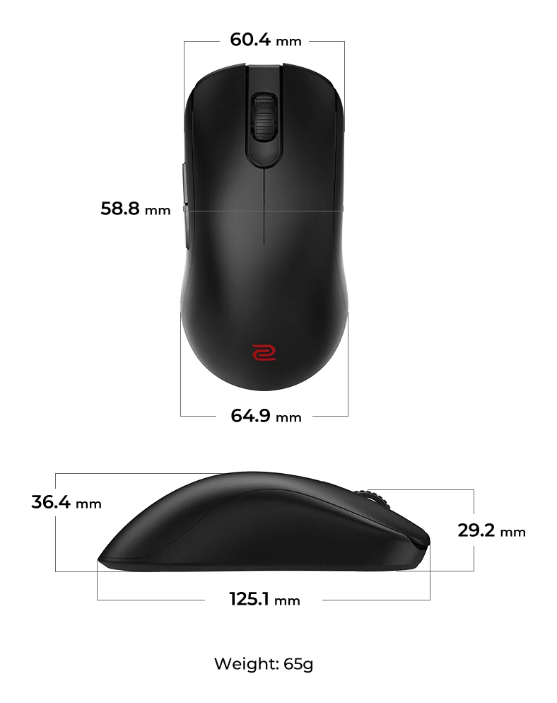 BenQ FK2-DW mouse Gaming Right-hand RF Wireless Optical 3200 DPI – image 7