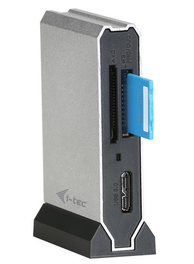 i-tec U3CRMETAL card reader USB 3.2 Gen 1 (3.1 Gen 1) Black, Silver – image 4