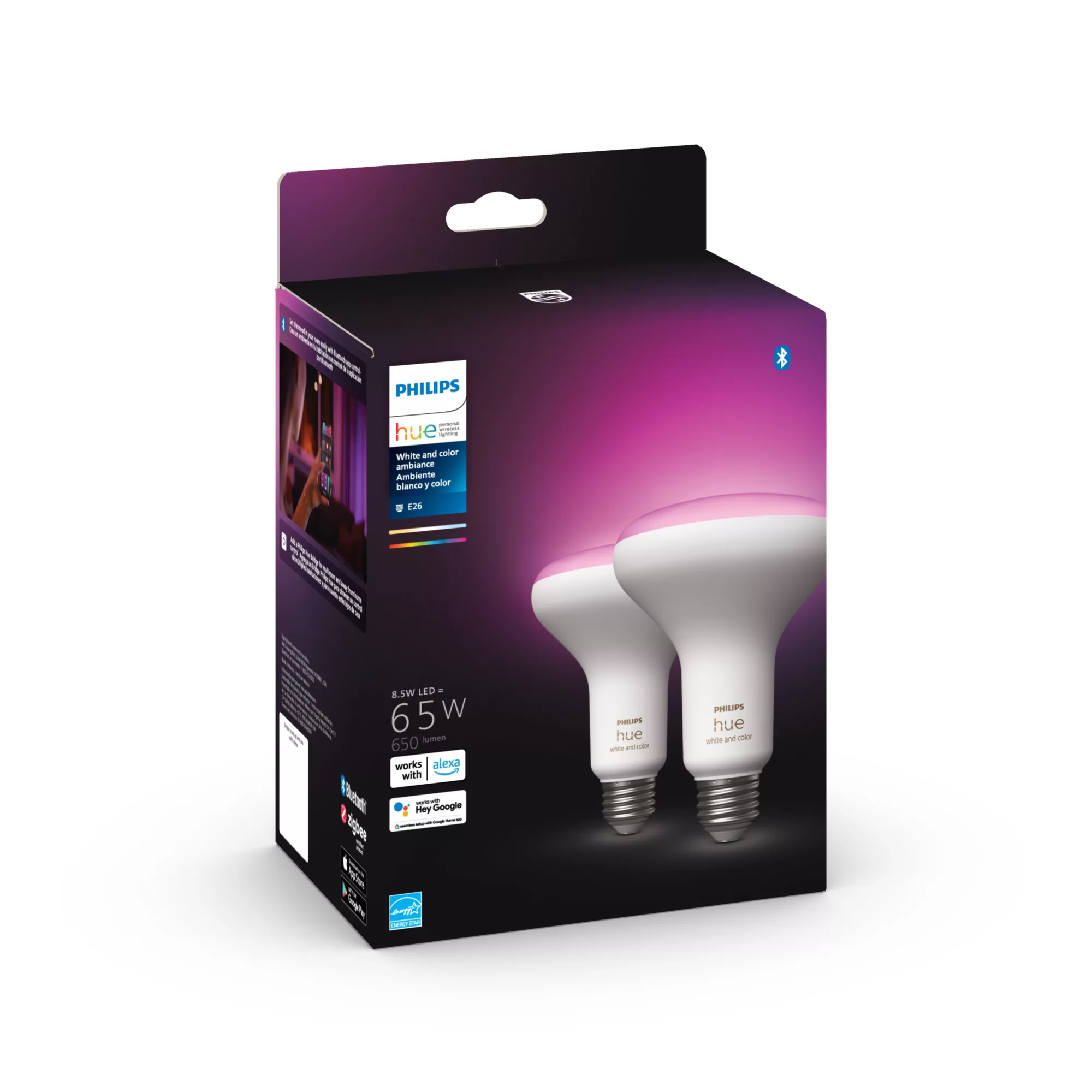 Philips by Signify Philips Hue White and colour ambience 046677548582 smart lighting Smart bulb Bluetooth/Zigbee – image 6