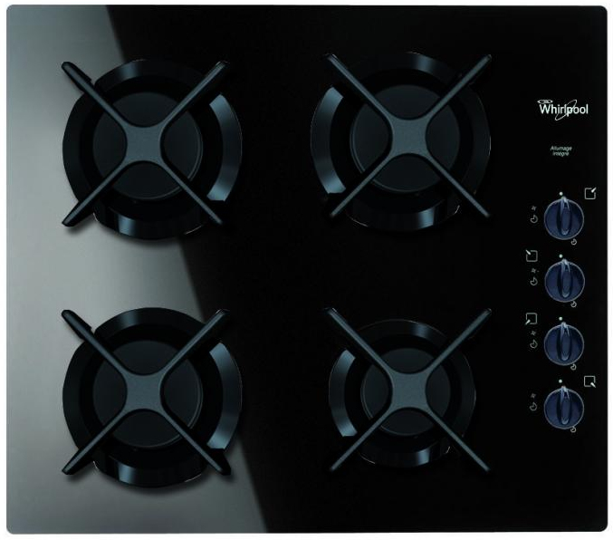Whirlpool AKM409NB hob Black Built-in Gas 4 zone(s)