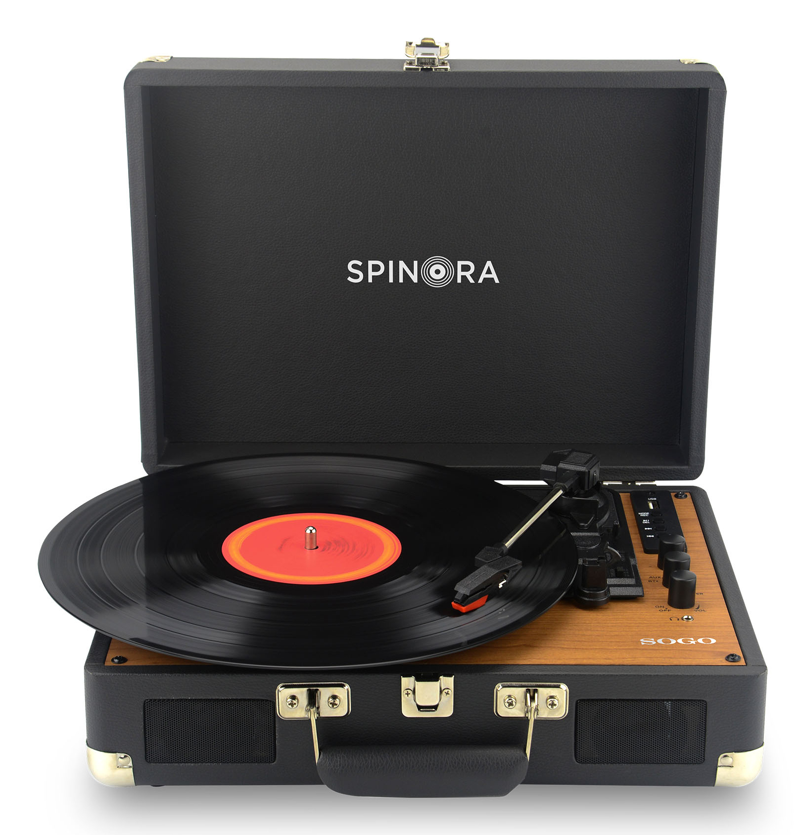 Sogo TDA-SS-8645 audio turntable Belt-drive audio turntable Black, Wood – image 3