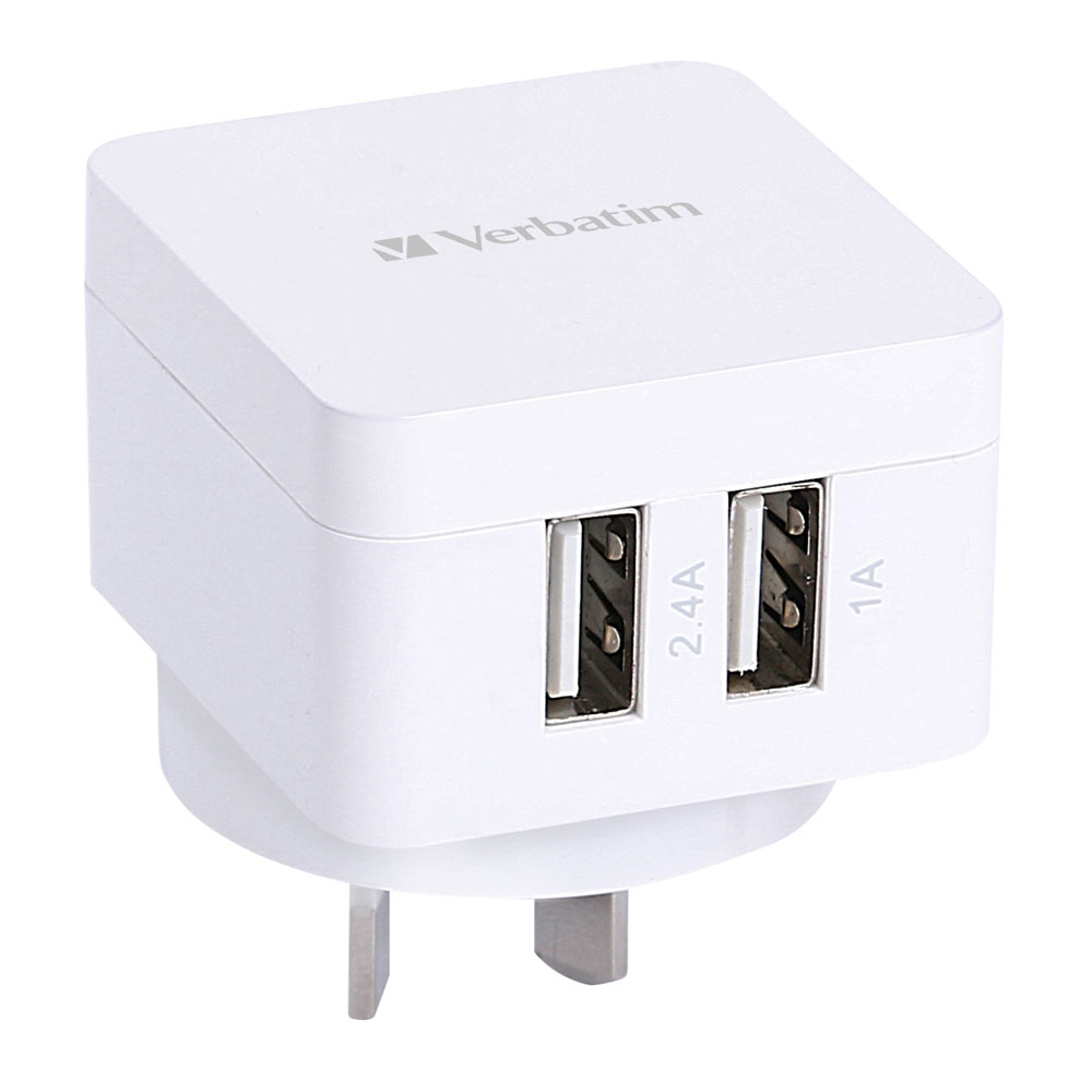 Verbatim 64956 mobile device charger Universal White AC Indoor