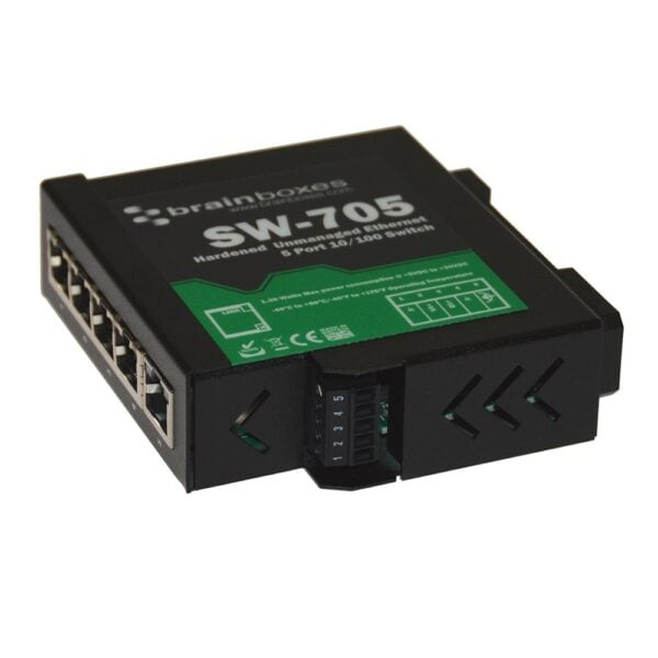 Brainboxes Hardened Industrial 5 Port 10/100 Ethernet Switch – image 5