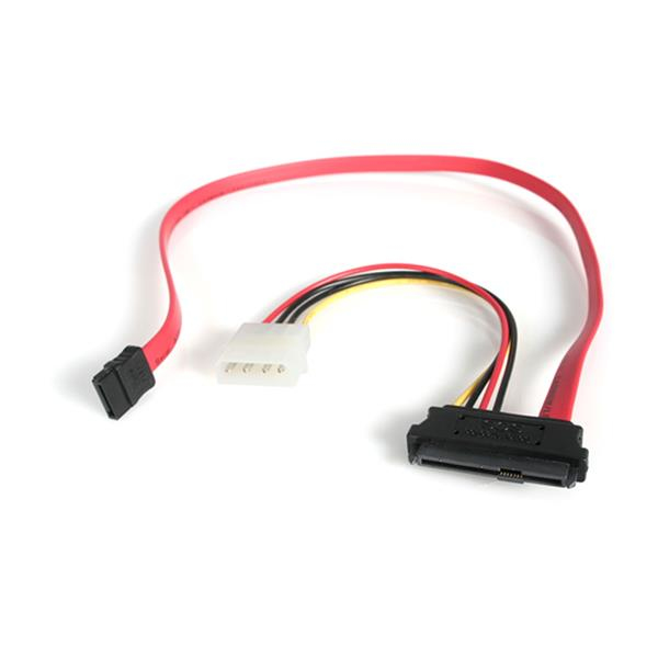Adaptador Cable Divisor SAS 29 Pines a Molex Macho LP4 y SATA - SFF-8482 StarTech.com SAS729PW18