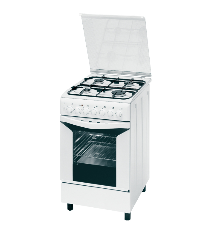 Indesit K3G52S.A(W) Freestanding cooker Electric Gas White