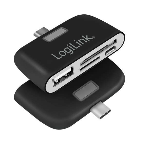 LogiLink CR0044 card reader USB 2.0 Type-C Black, Grey – image 3