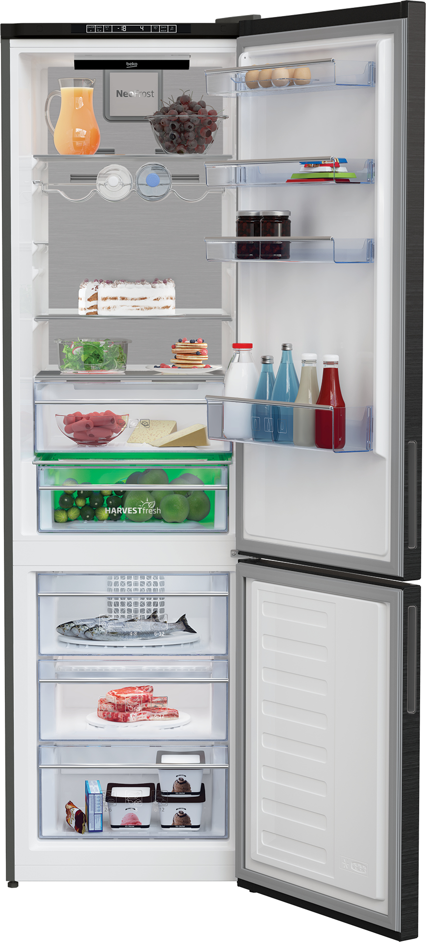 Beko MCNA406I63ZXBRN fridge-freezer Freestanding – image 3
