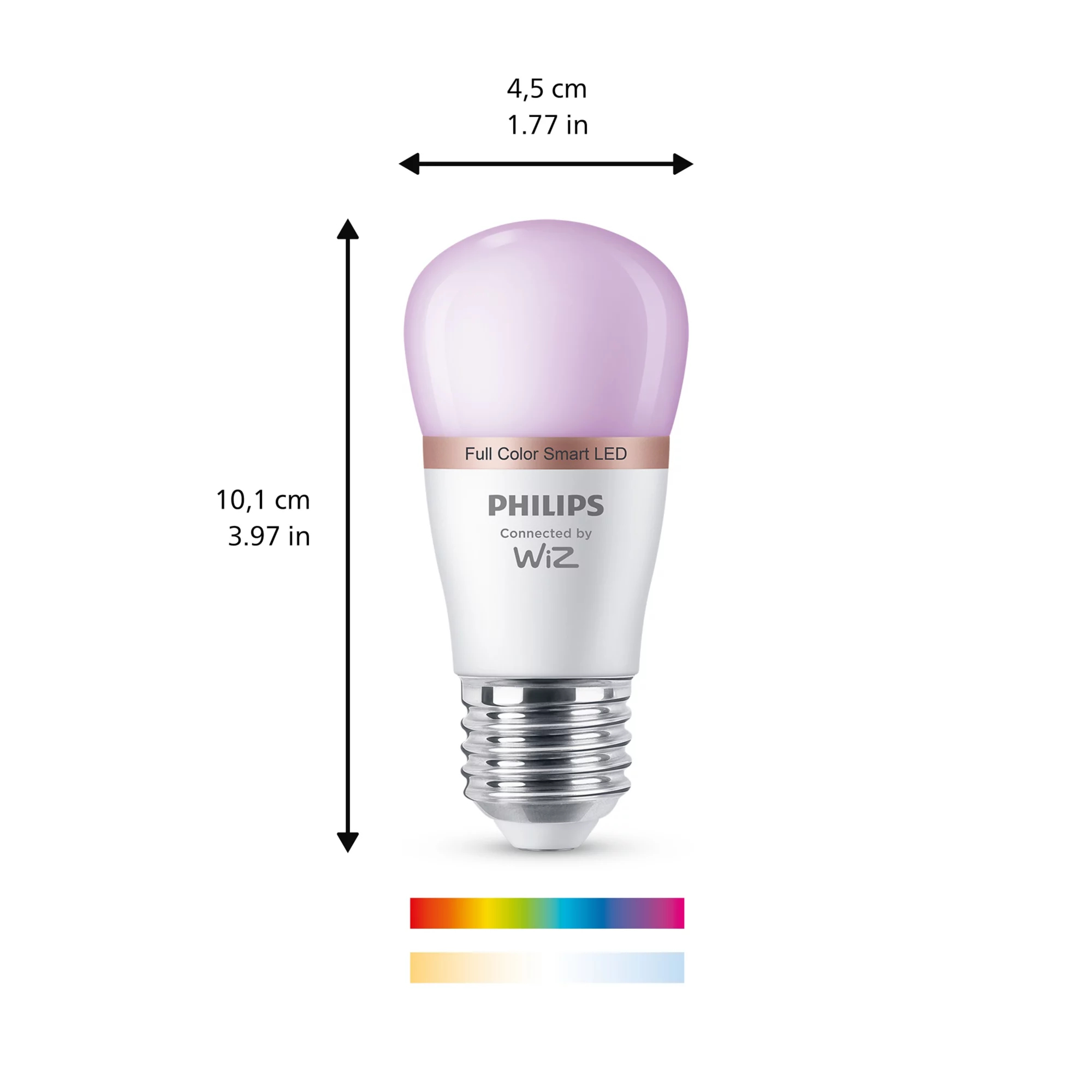 Philips by Signify Philips Smart LED RGB P45 Bulb, E27 Base, 470 lm – image 3