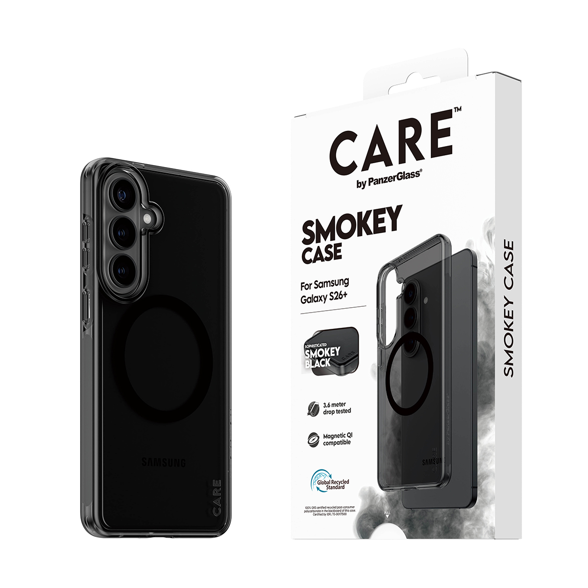 PanzerGlass CARE™ by PanzerGlass® Smokey Case w. Black Qi Samsung Galaxy S26+ – image 6