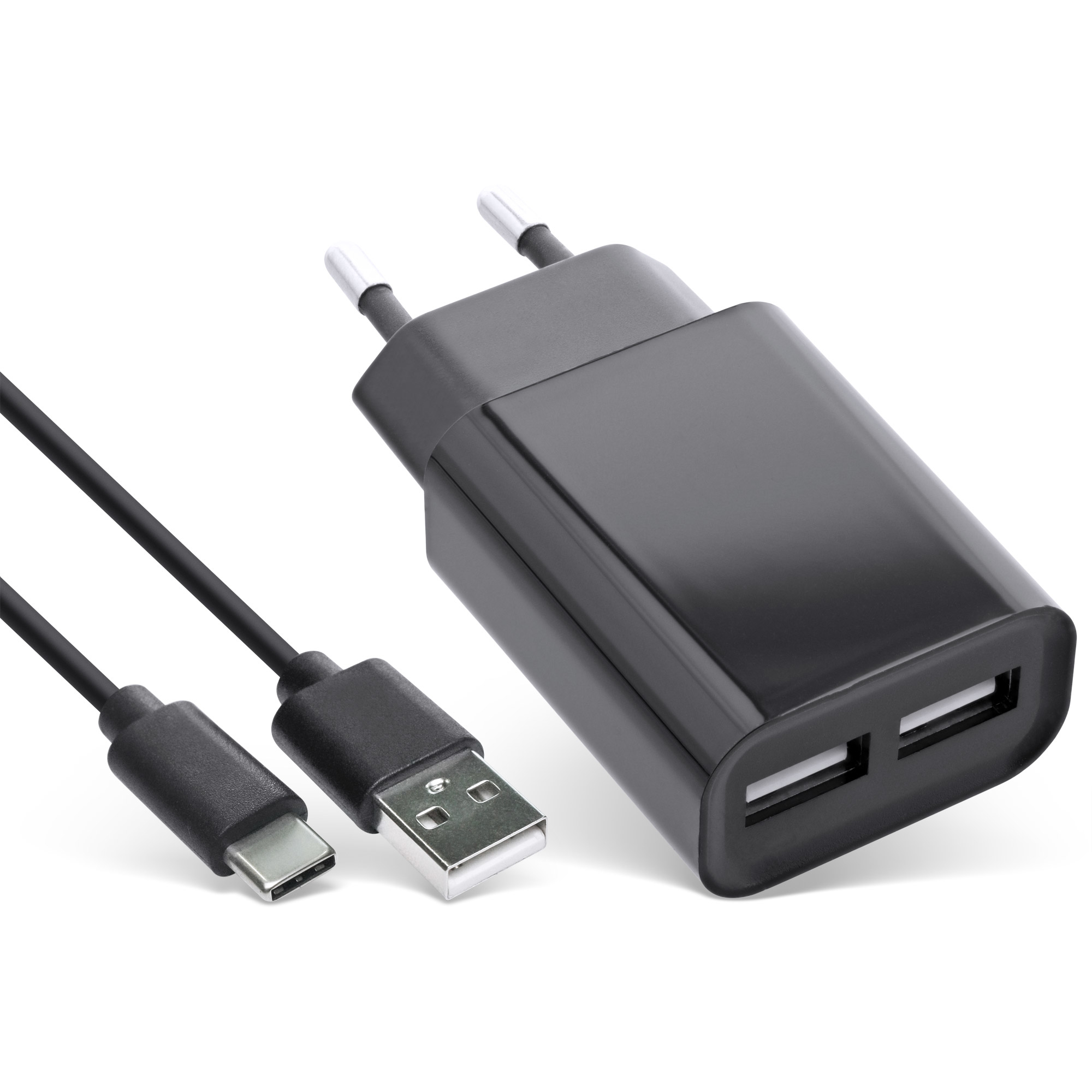 InLine USB DUO+ Set, Power Adapter + USB-C cable – image 1