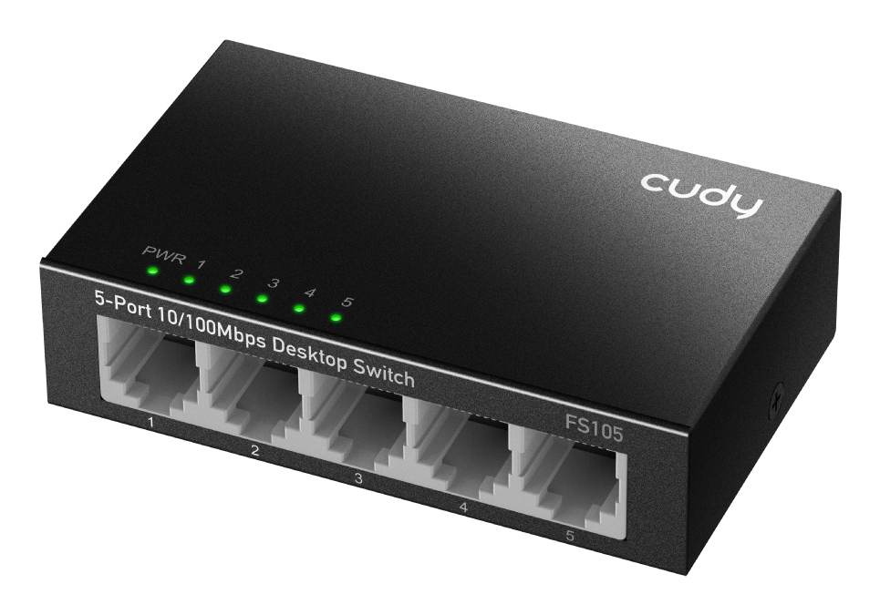 Cudy FS105 network switch Unmanaged Fast Ethernet (10/100) Black – image 2