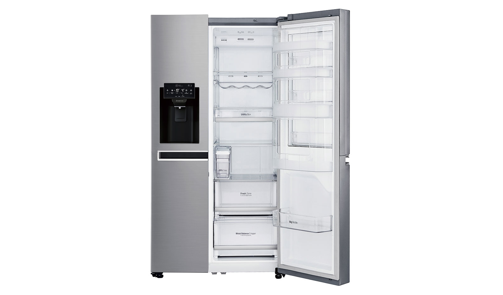LG GSJ761PZTZ side-by-side refrigerator Freestanding – image 3