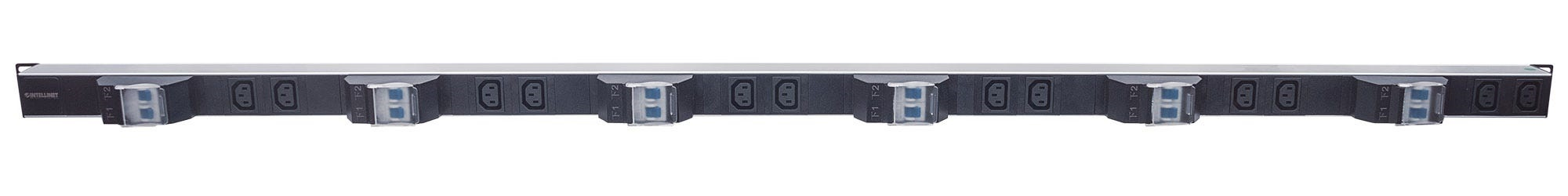 Intellinet Vertical Rackmount 12-Output C13 Power Distribution Unit (PDU), With Air Switch for Each Output, Removable Power Cable and Rear C14 Input (Euro 2-pin – image 3