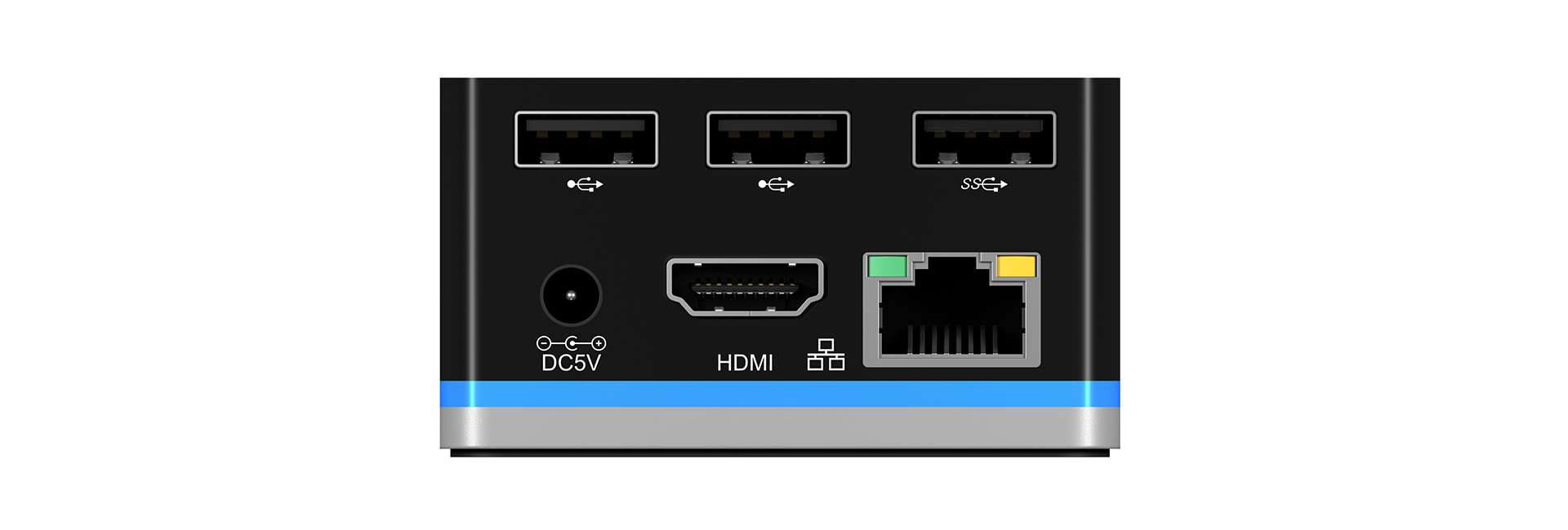 ICY BOX IB-DK2101-C Wired USB 3.2 Gen 1 (3.1 Gen 1) Type-C Black, Silver – image 3