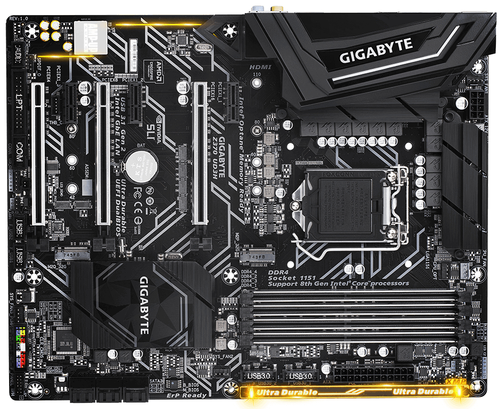 GIGABYTE Z370 UD3H – image 4
