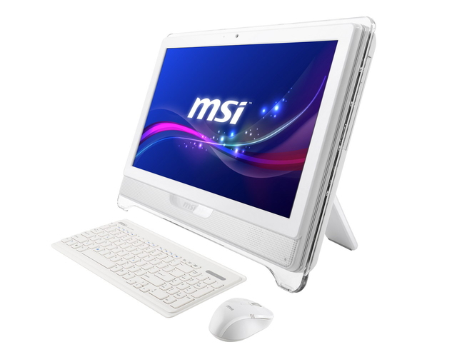 MSI AE2211-045NL All-in-One PC/workstation Intel® Core™ i3 i3-2120 54.6 cm (21.5″) 1920 x 1080 pixels Touchscreen 4 GB DDR3-SDRAM 500 GB HDD Windows 7 Home Premium Wi-Fi 4 (802.11n) White image 1