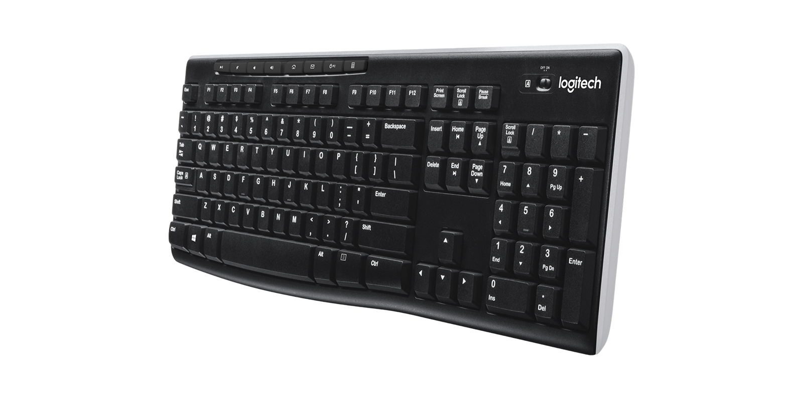 Teclado Logitech K270 - Inalámbrico - Negro - 920-004426