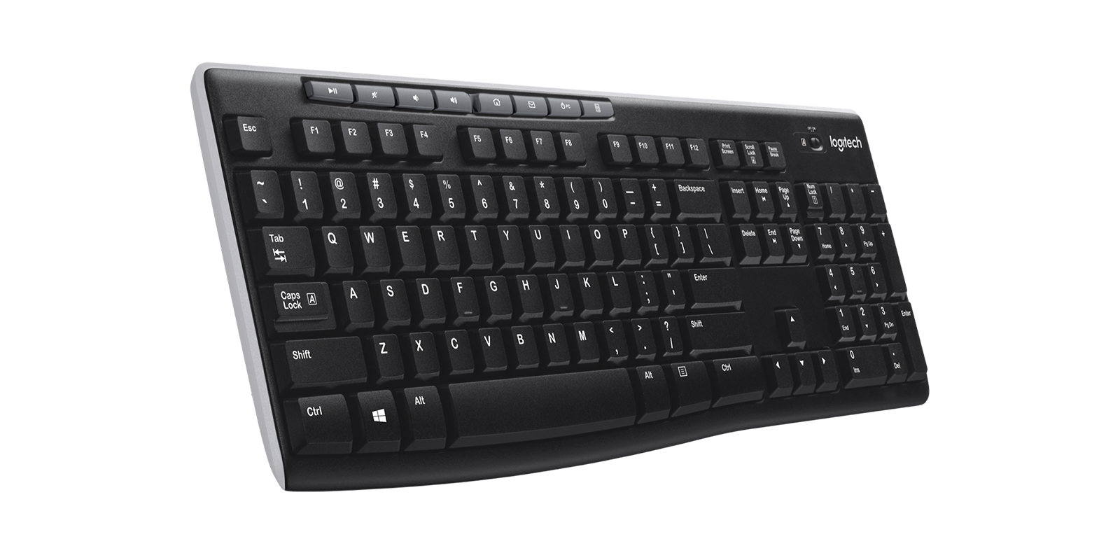 Teclado Logitech K270 - Inalámbrico - Negro - 920-004426