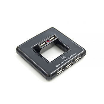 Ewent EW1107 interface hub 480 Mbit/s Grey – image 3