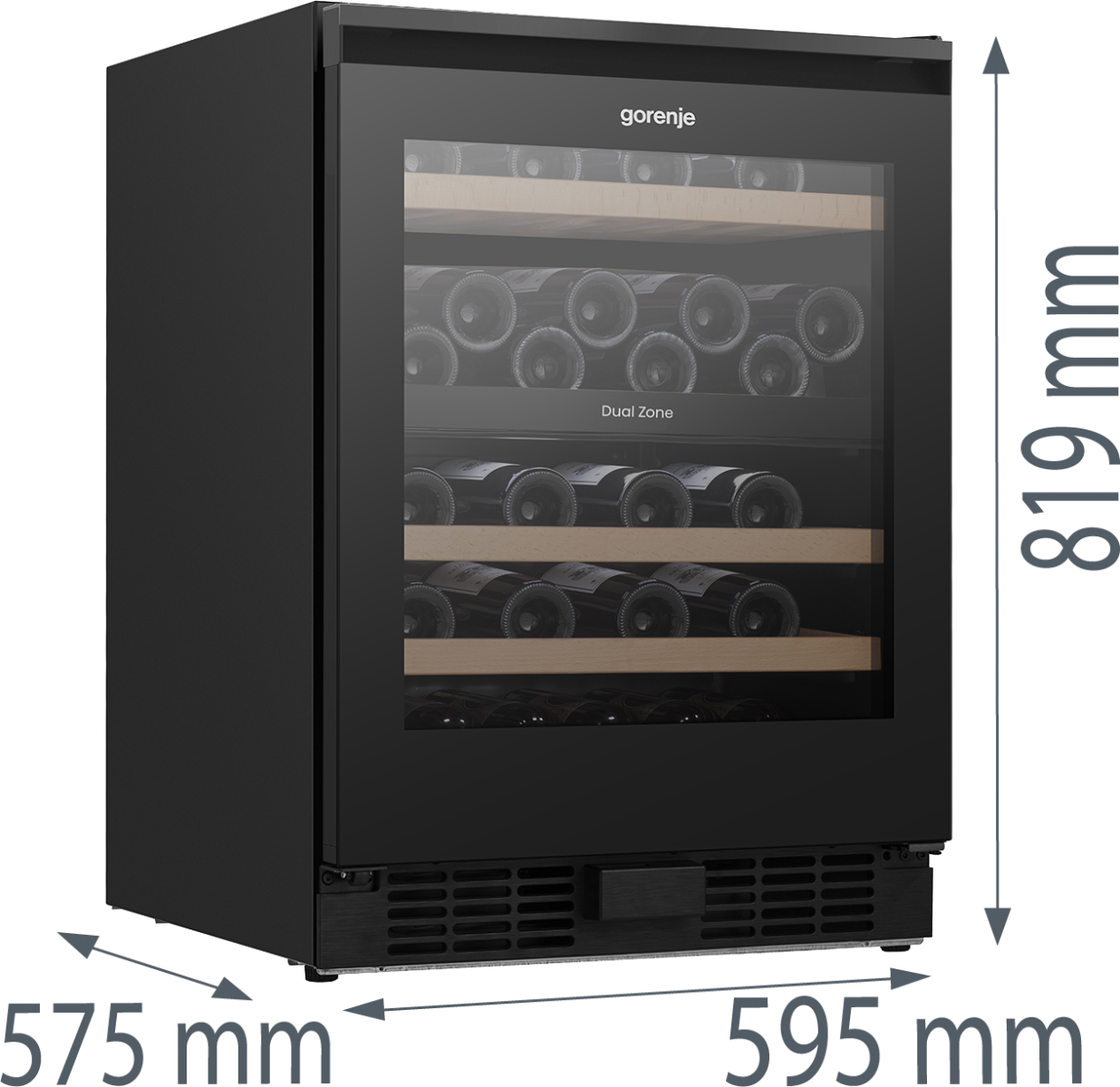 Gorenje Vinskåp med två temperaturzoner för olika vintyper. HumidityControl och UV skyddat glas bevarar kvaliteten, medan ConnectLife med Vivino integration låt – image 7