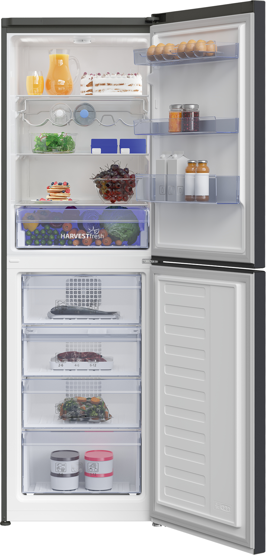 Beko CXFG3691VA Freestanding Frost Free Fridge Freezer with HarvestFresh™ – image 2