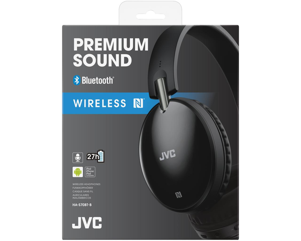 JVC HA-S70BT Headphones Wired & Wireless Head-band Bluetooth Black – image 4