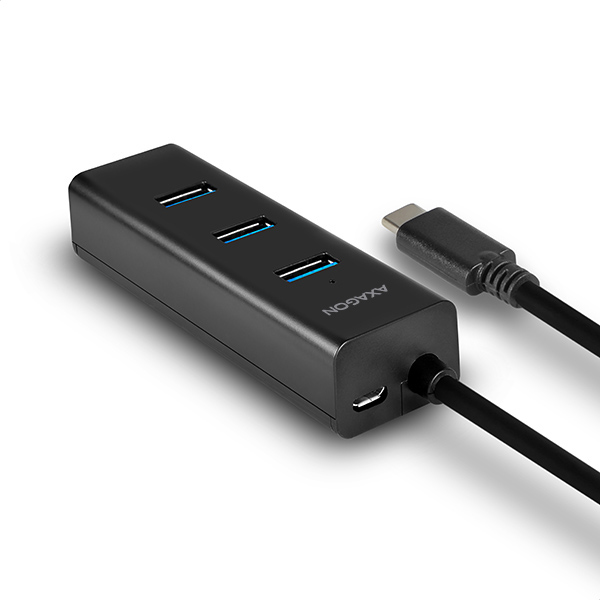 Axagon HUE-S2C interface hub USB 3.2 Gen 1 (3.1 Gen 1) Type-A 5000 Mbit/s Black – image 3
