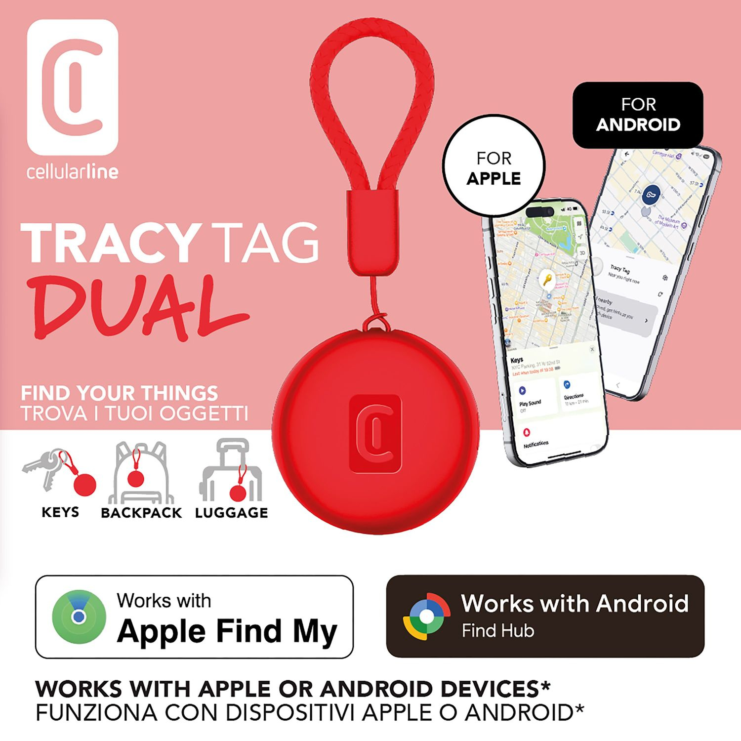 Cellularline TRACY TAG DUAL FOR IOS - ANDROID DEVICES – image 8