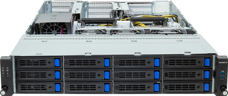 GIGABYTE R243-EG0-AAF1 Socket SP6 Rack (2U) Black, Steel – image 2