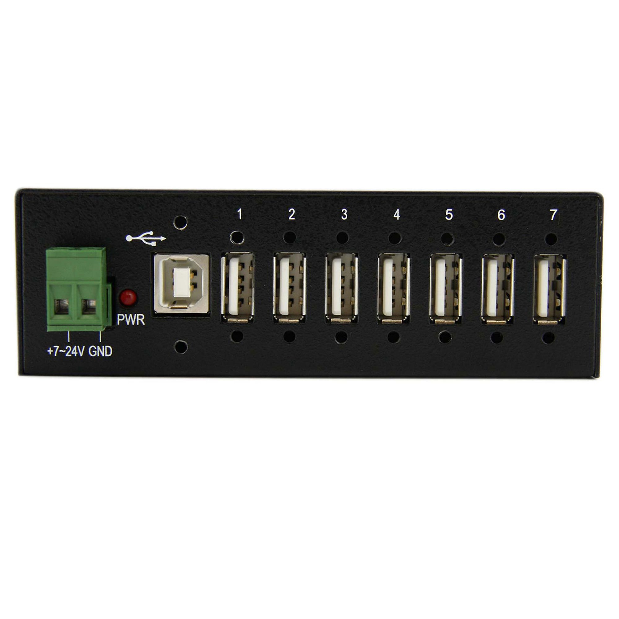 StarTech.com 7-Port USB 2.0 Hub - Metal Industrial USB-A Hub with ESD Protection & – image 3