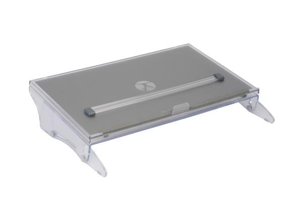 BakkerElkhuizen FlexDesk 640 ComfortRead porta documenti Etilene-vinil acetato (EVA) espanso, Plastica, Acciaio Grigio chiaro,