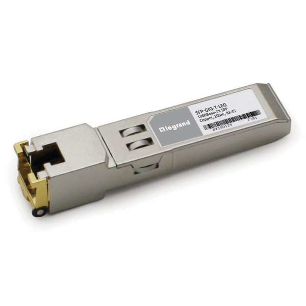 Legrand Alcatel-Lucent[R] SFP-GIG-T Compatible TAA Compliant 1000Base-TX SFP Transceiver (Copper, 100m, RJ-45)